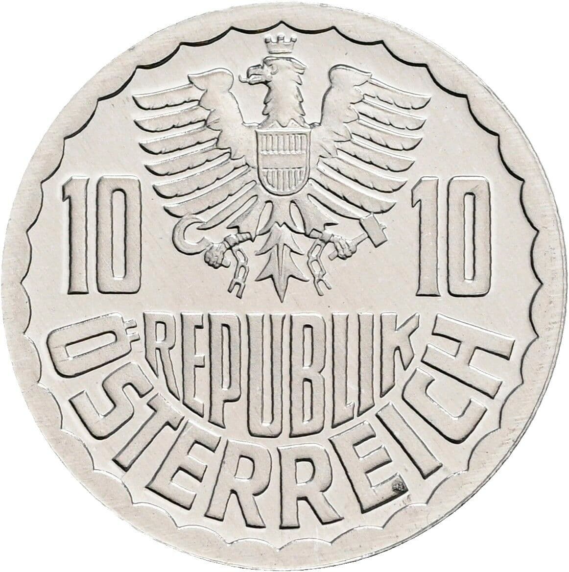 10 Groschen 1985 – Rückseite