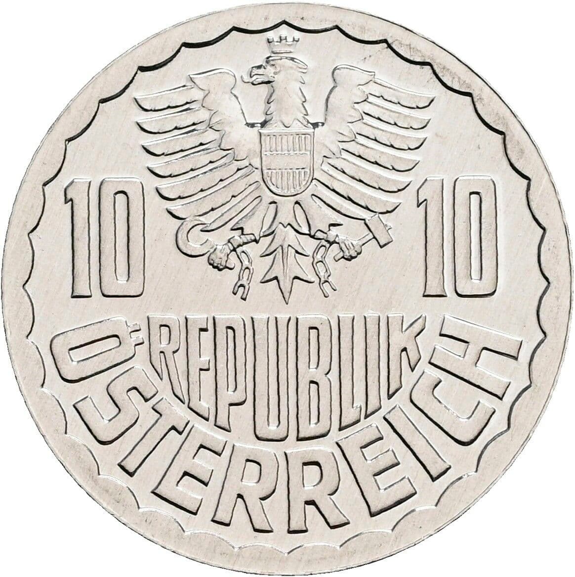 10 Groschen 1985 – Rückseite