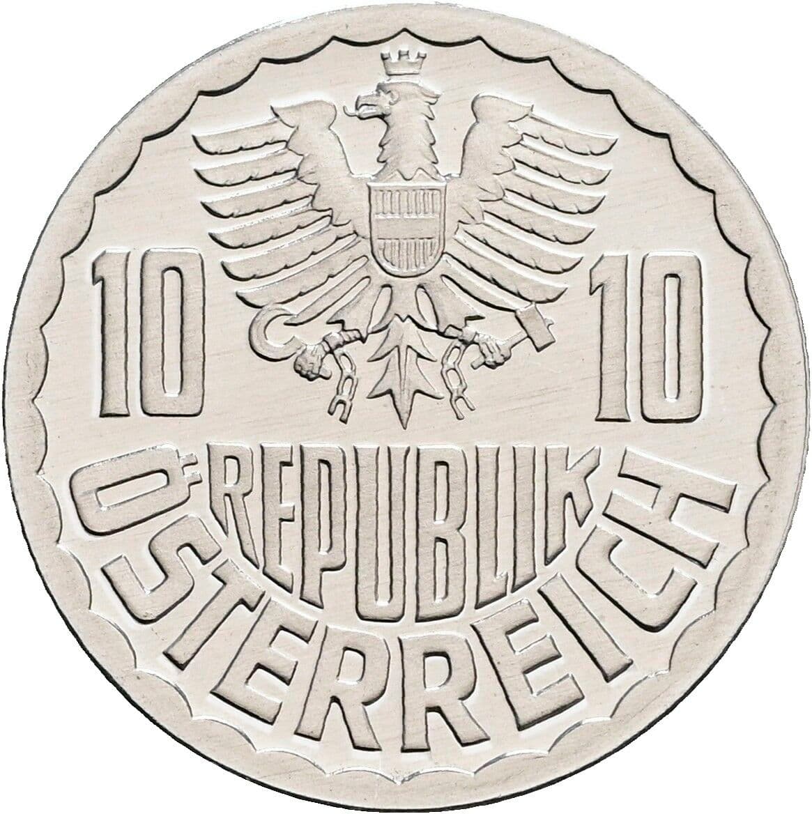 10 Groschen 1985 – Rückseite