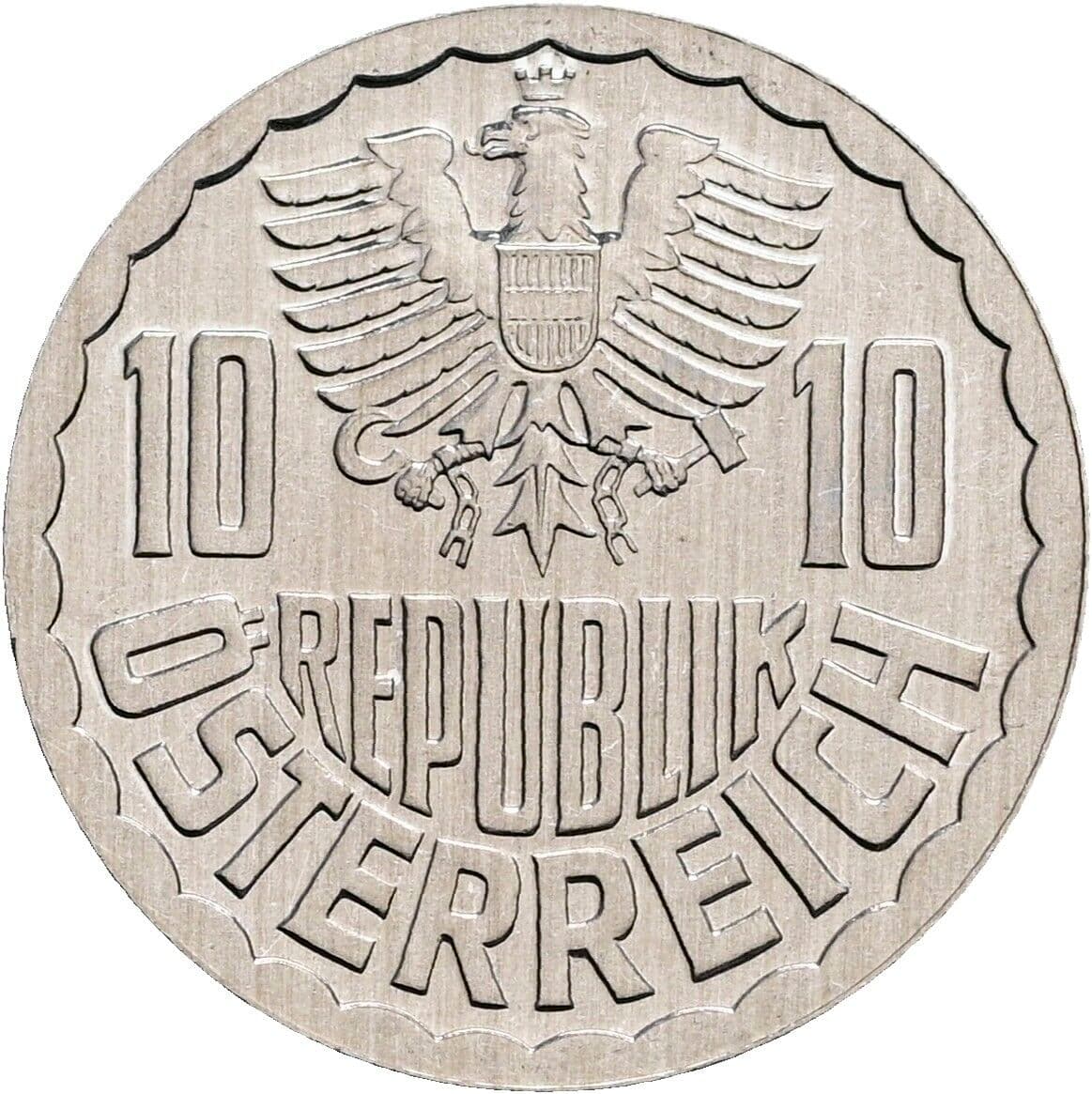 10 Groschen 1985 – Rückseite