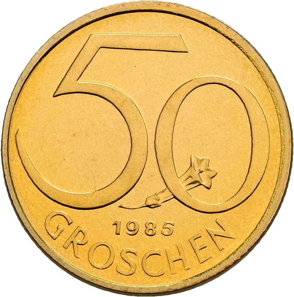 50 Groschen 1985 – Vorderseite
