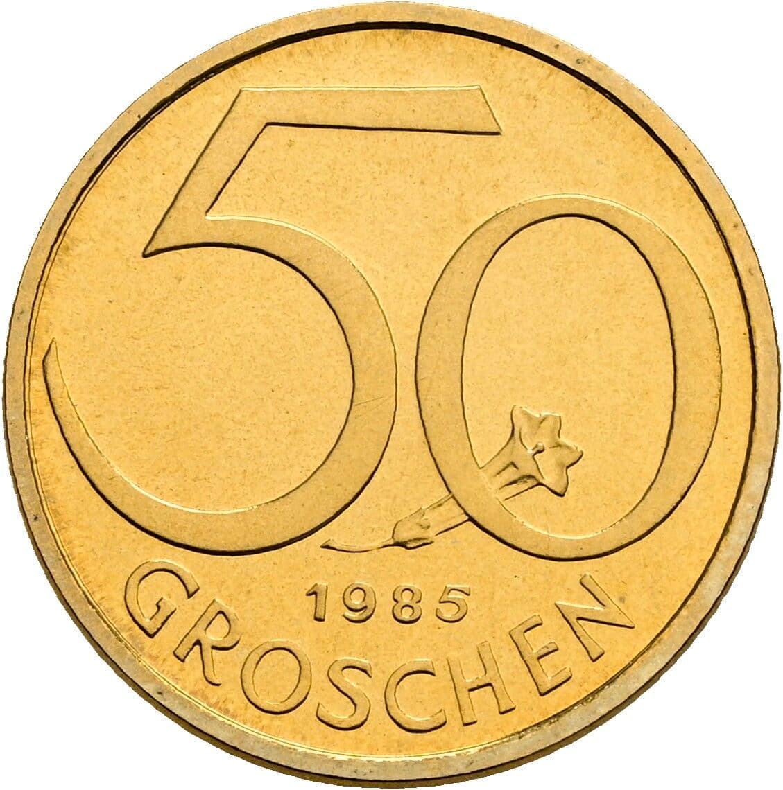 50 Groschen 1985 – Vorderseite