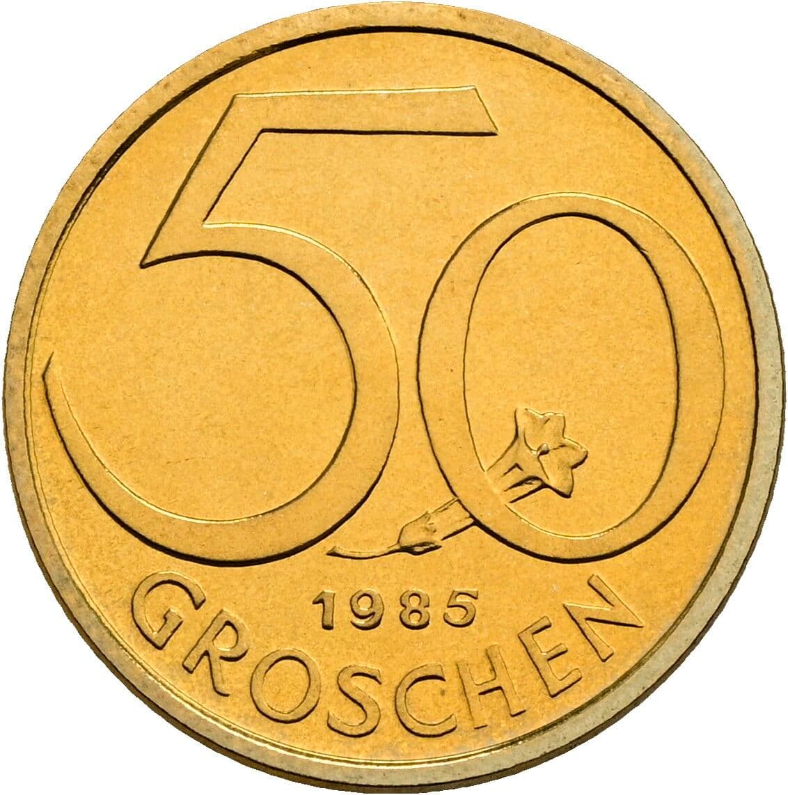 50 Groschen 1985 – Vorderseite