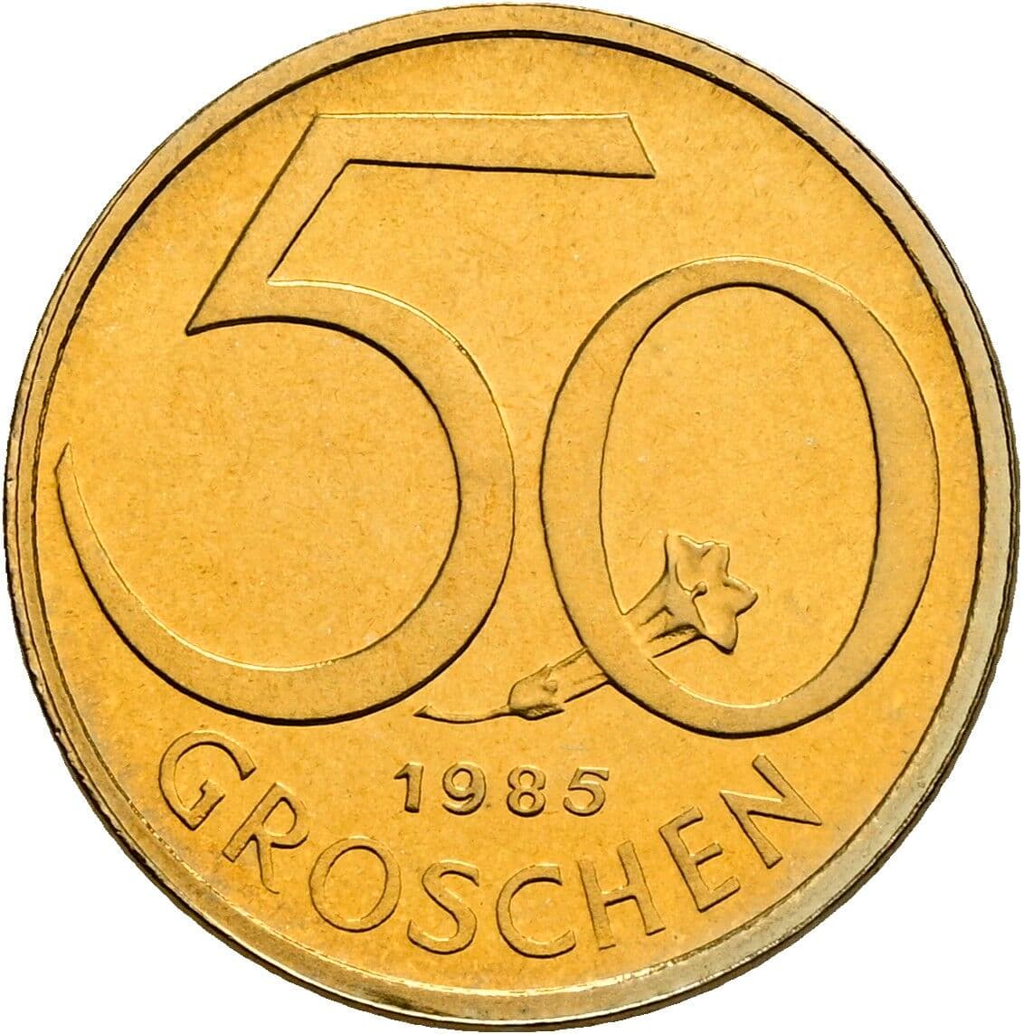 50 Groschen 1985 – Vorderseite
