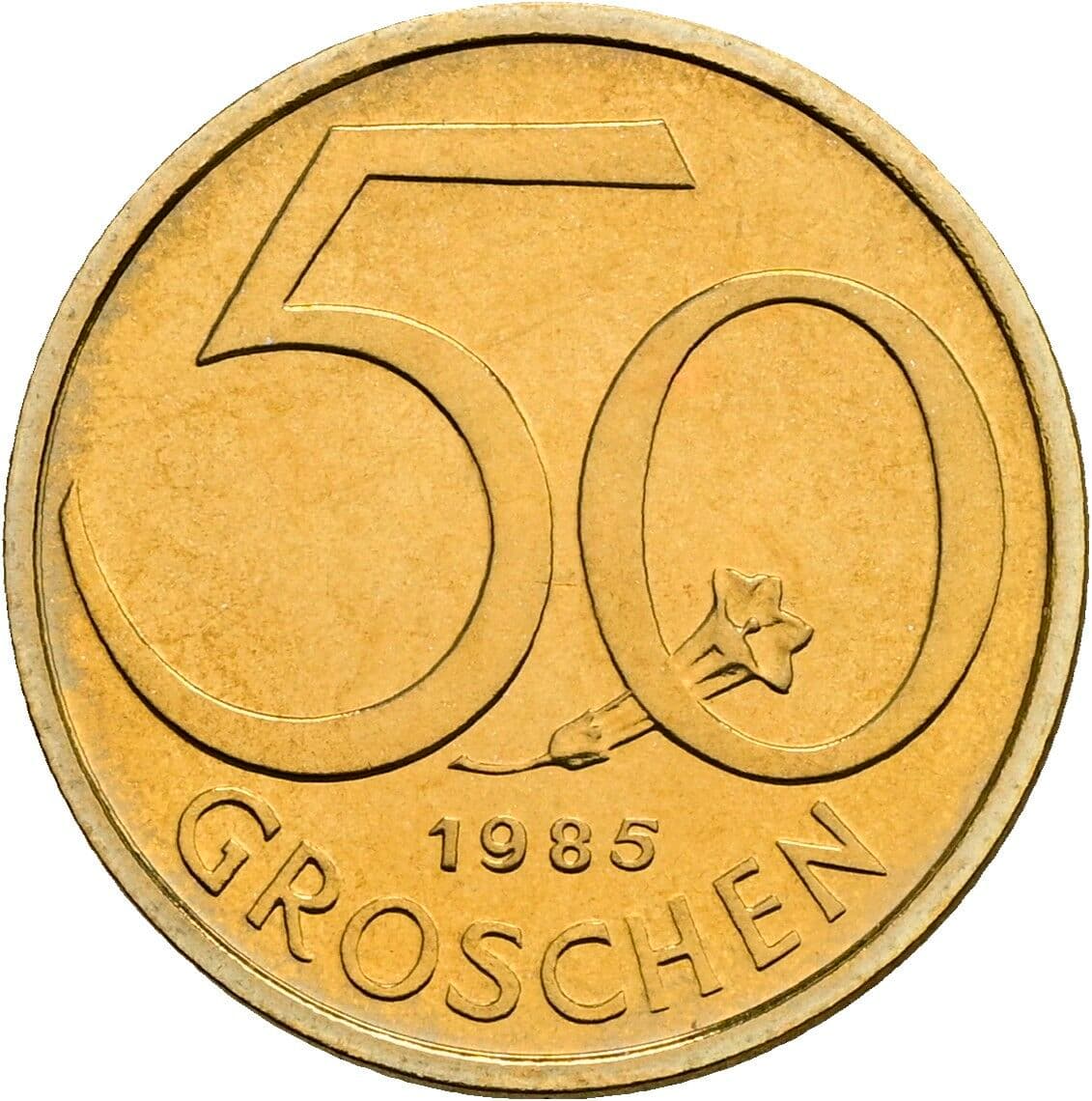 50 Groschen 1985 – Vorderseite