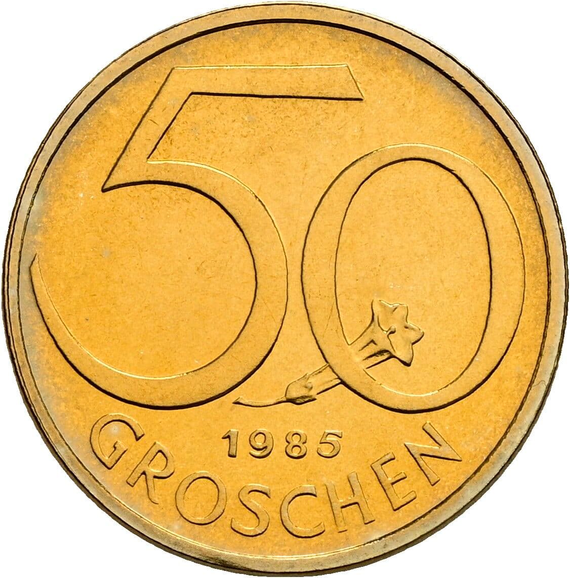 50 Groschen 1985 – Vorderseite