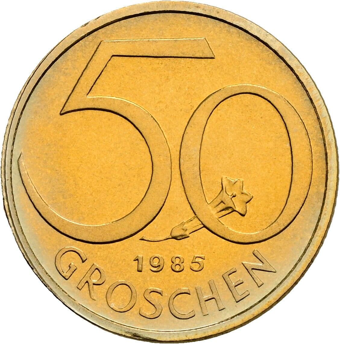 50 Groschen 1985 – Vorderseite