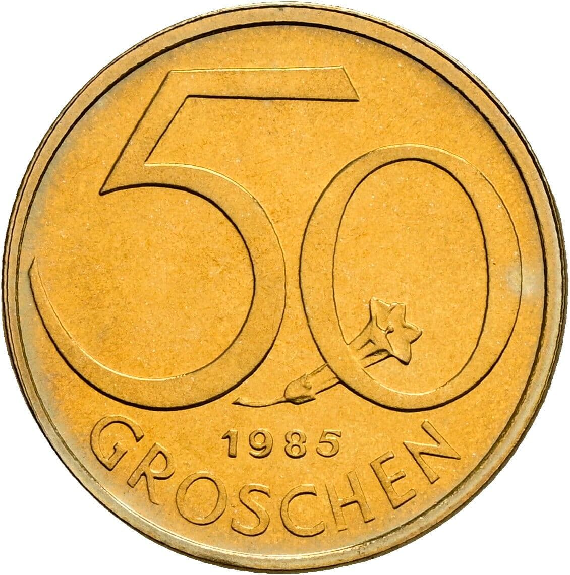 50 Groschen 1985 – Vorderseite