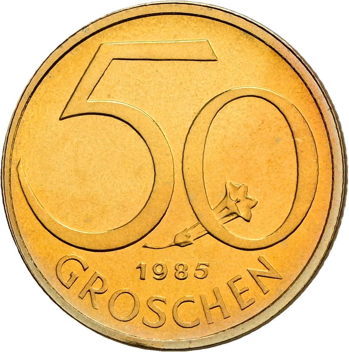 50 Groschen 1985 – Vorderseite