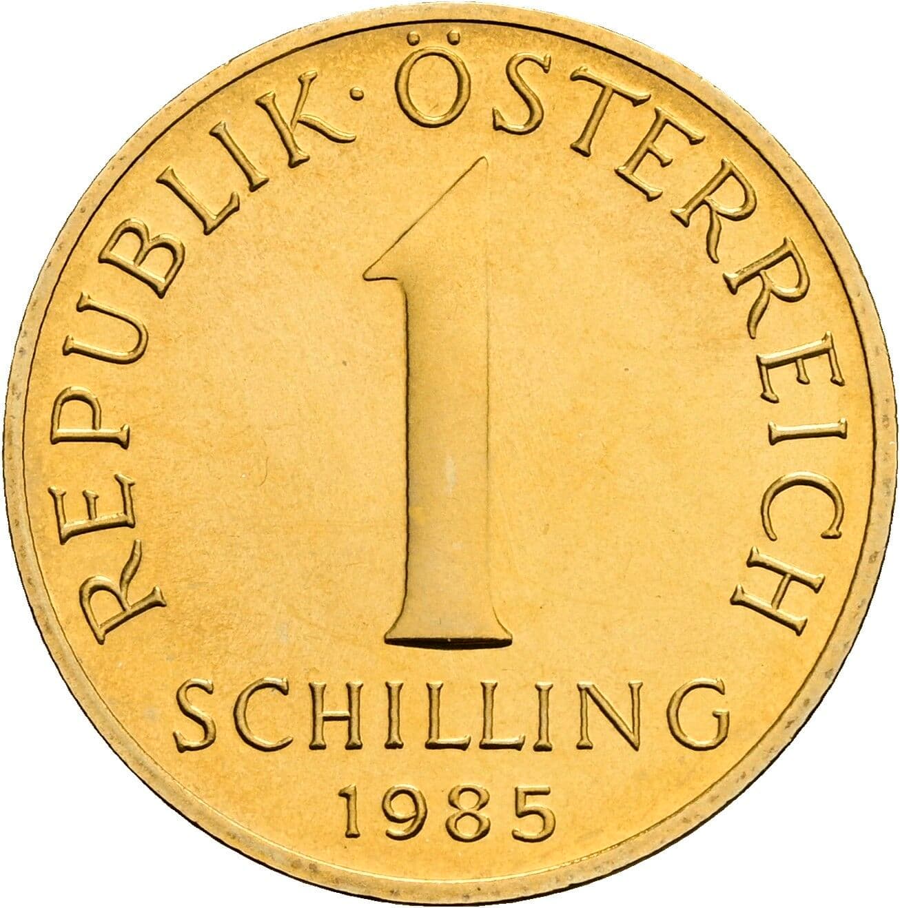 1 Schilling 1985 – Vorderseite