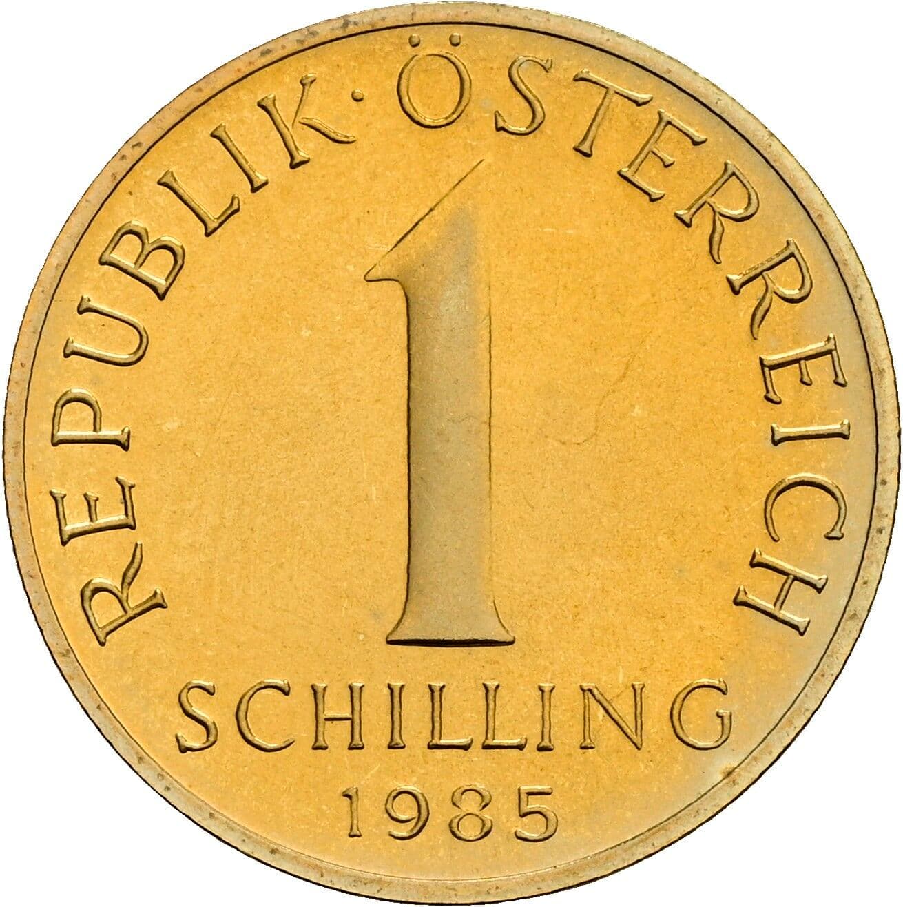 1 Schilling 1985 – Vorderseite