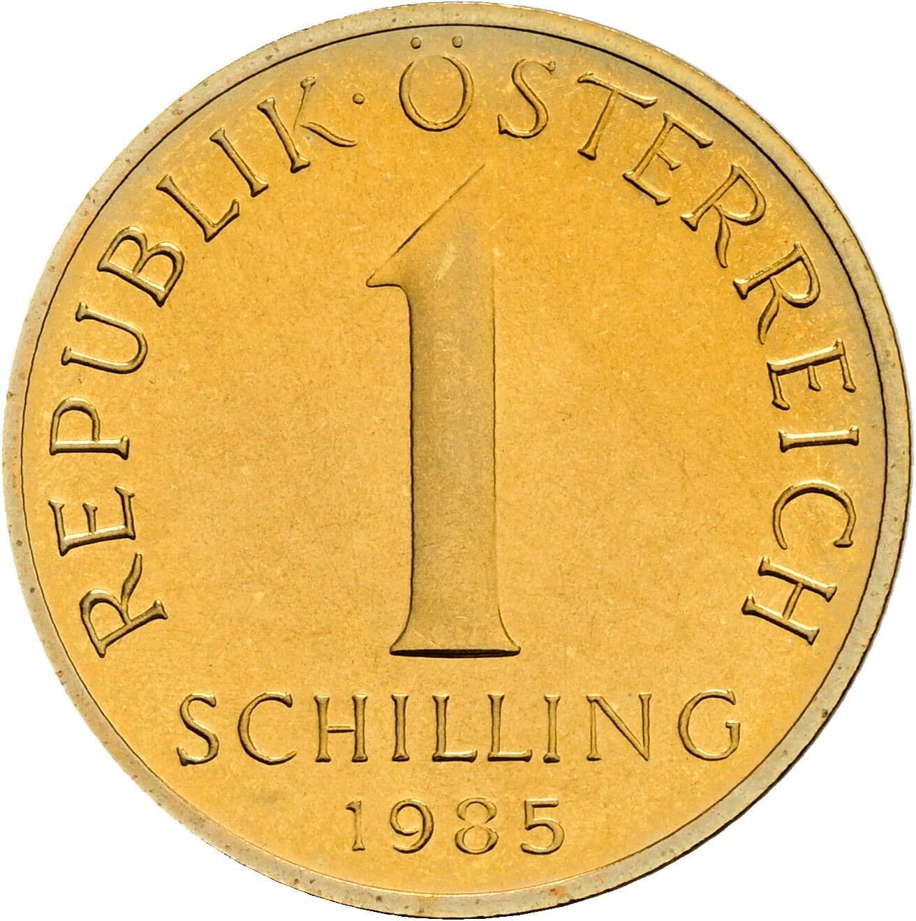 1 Schilling 1985 – Vorderseite