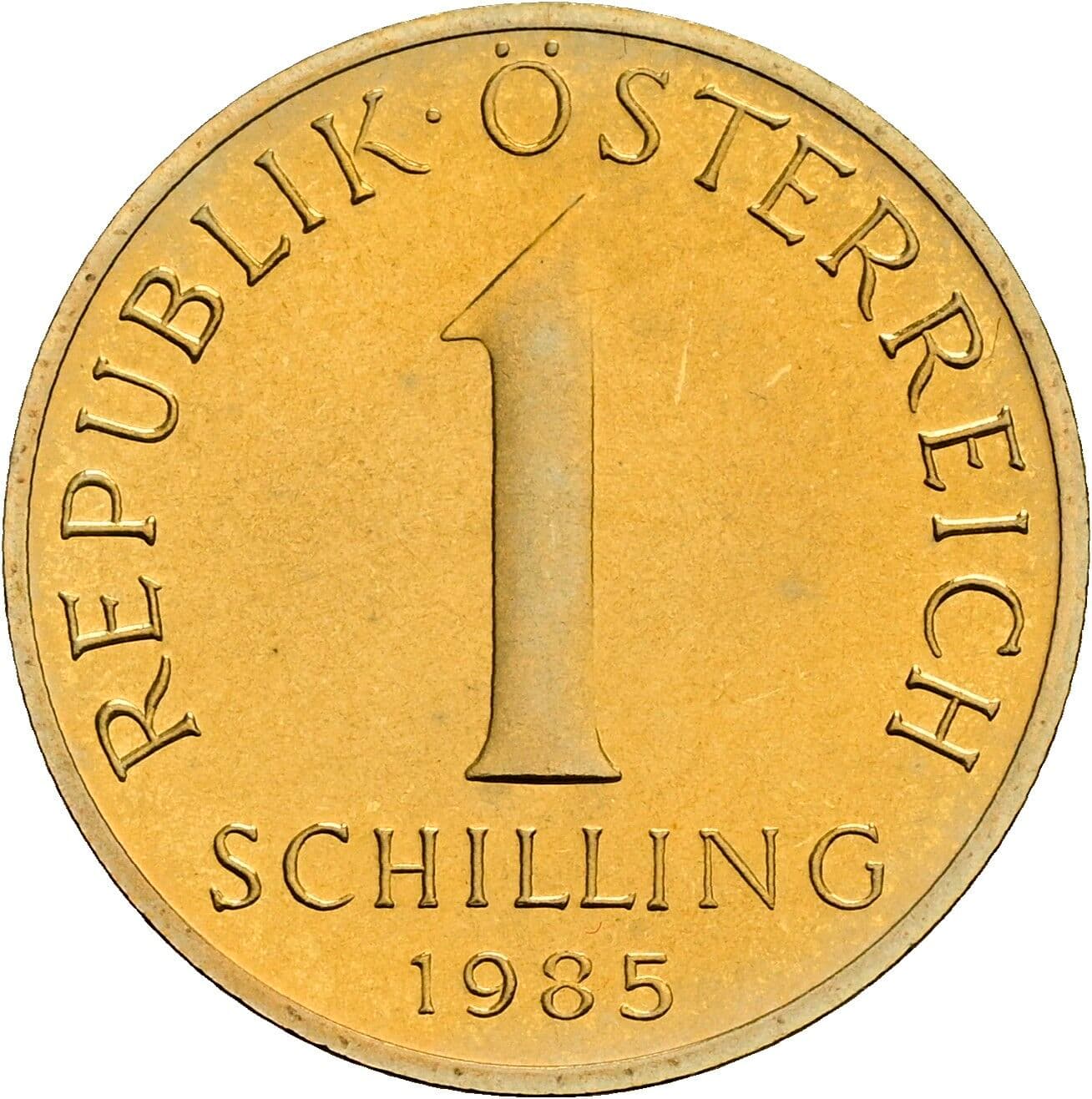 1 Schilling 1985 – Vorderseite