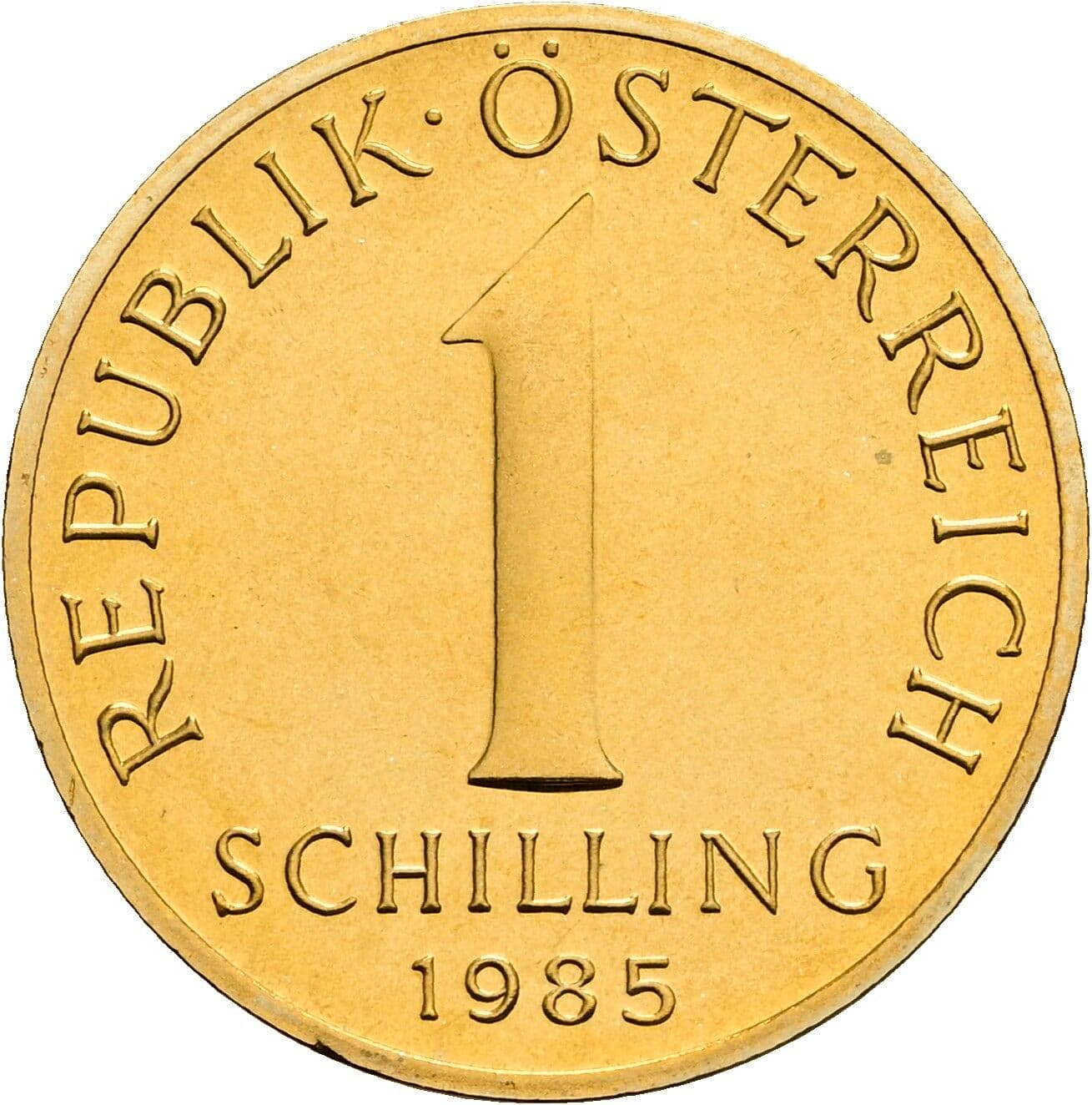 1 Schilling 1985 – Vorderseite