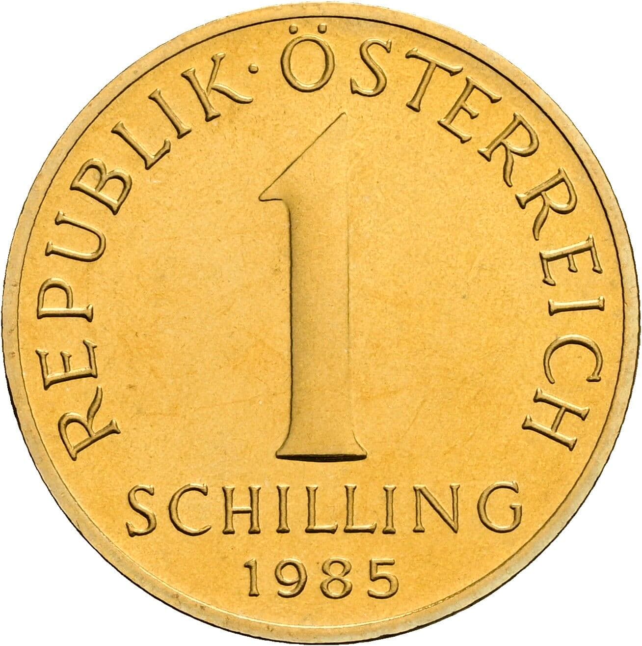 1 Schilling 1985 – Vorderseite