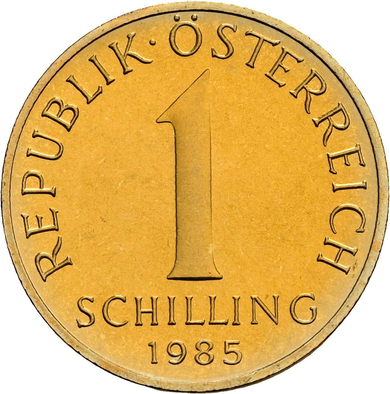 1 Schilling 1985 – Vorderseite