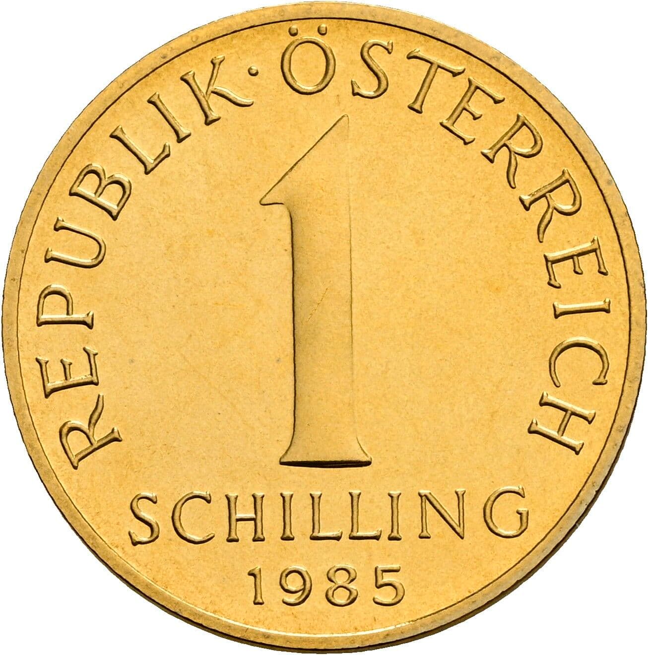 1 Schilling 1985 – Vorderseite