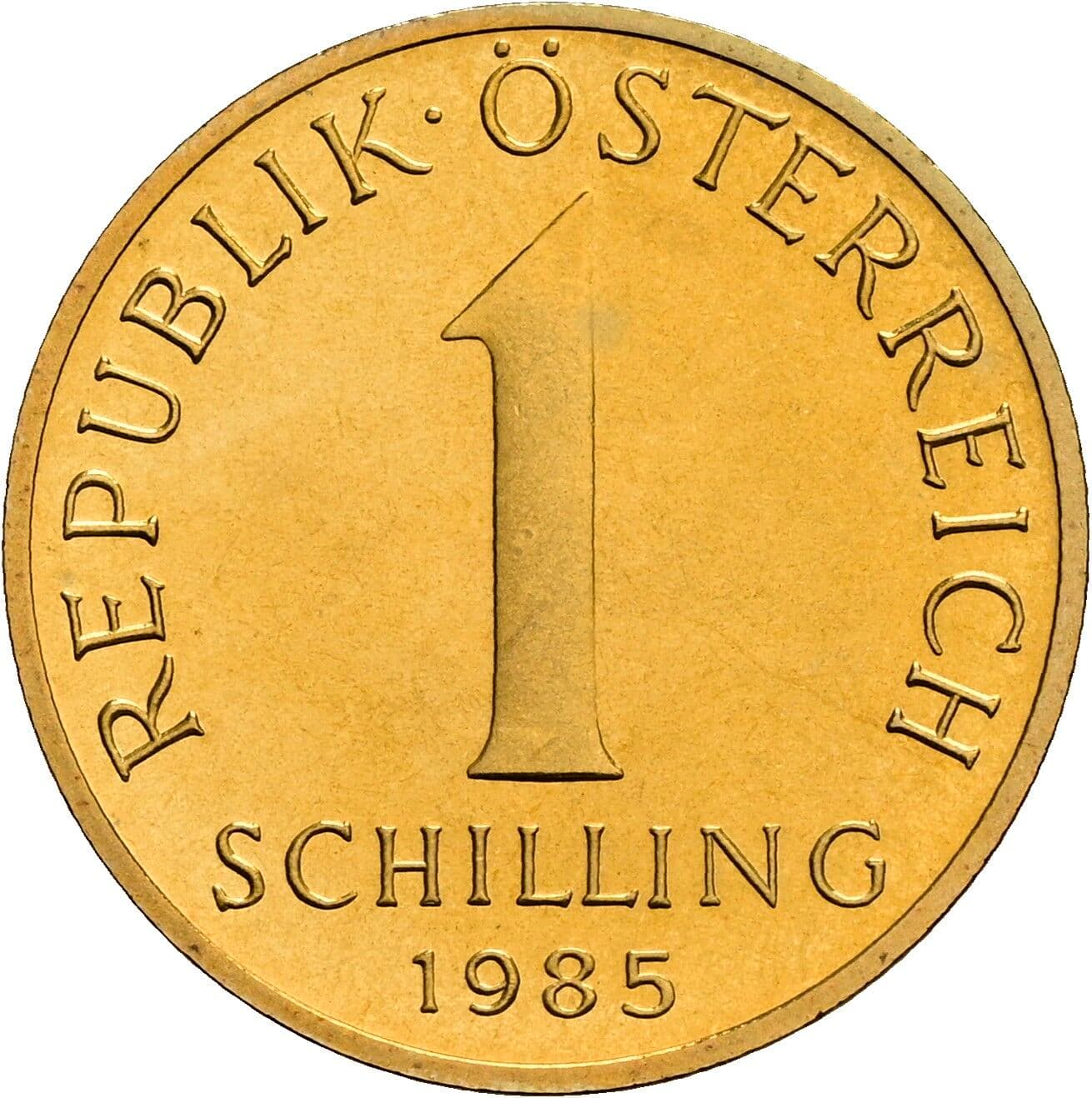 1 Schilling 1985 – Vorderseite