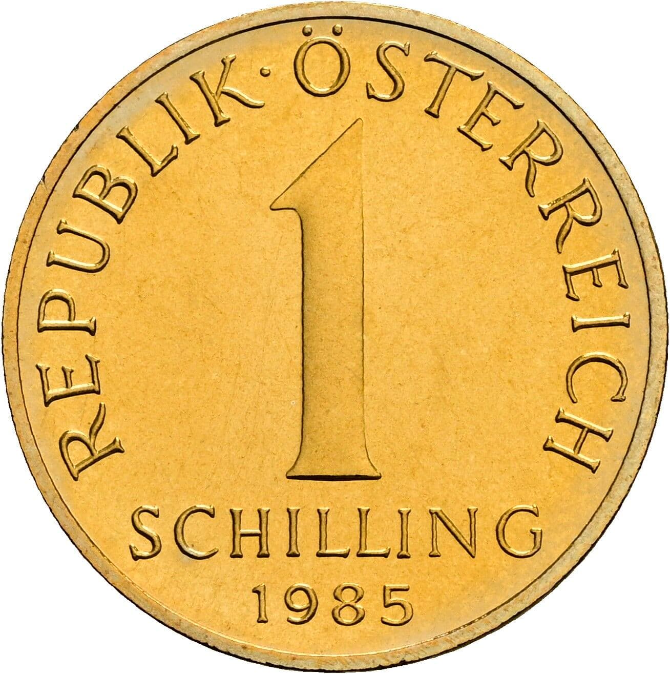 1 Schilling 1985 – Vorderseite