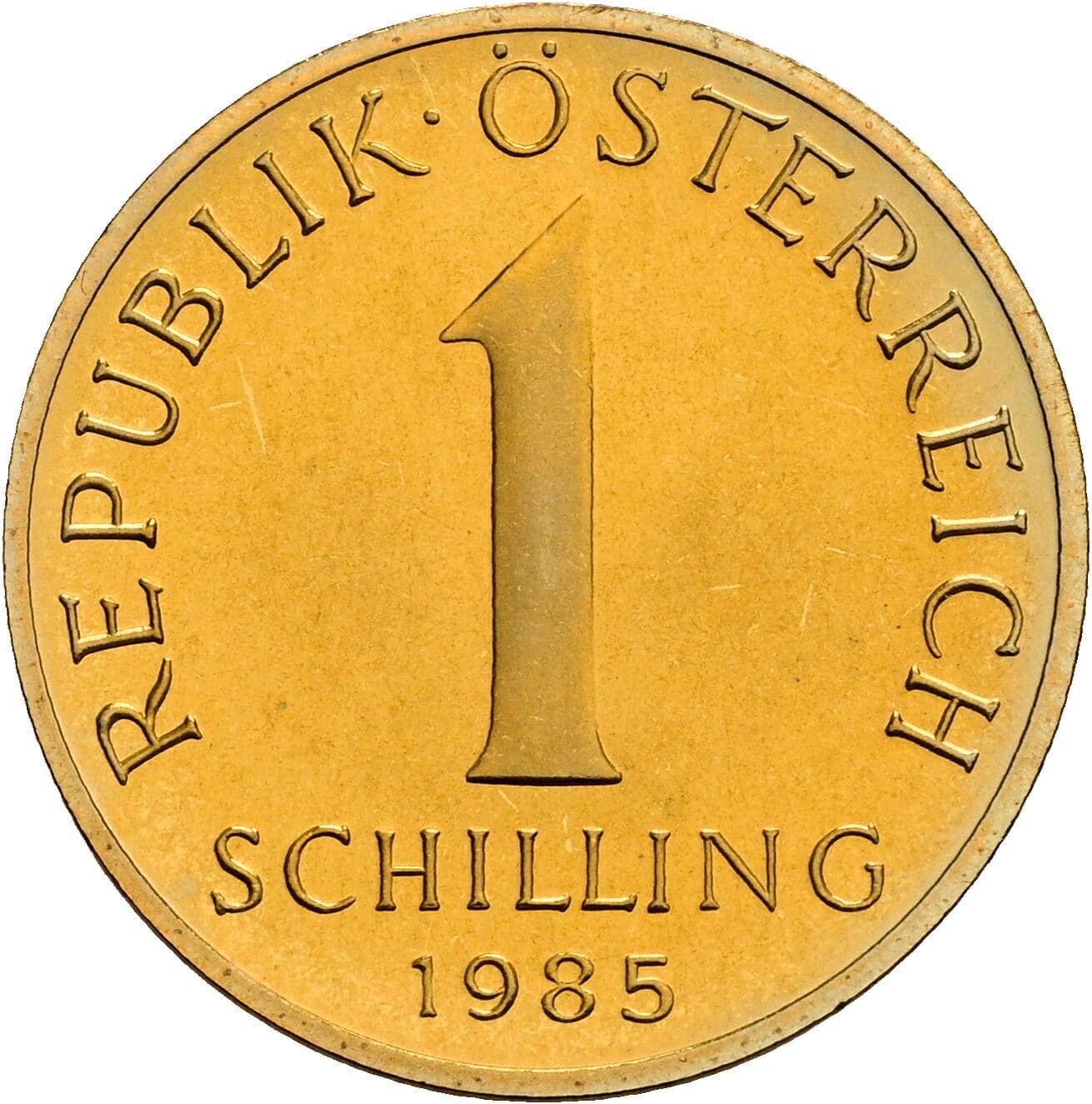 1 Schilling 1985 – Vorderseite