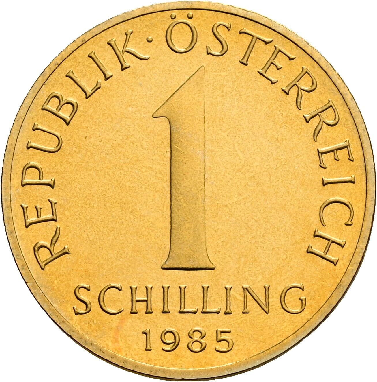 1 Schilling 1985 – Vorderseite