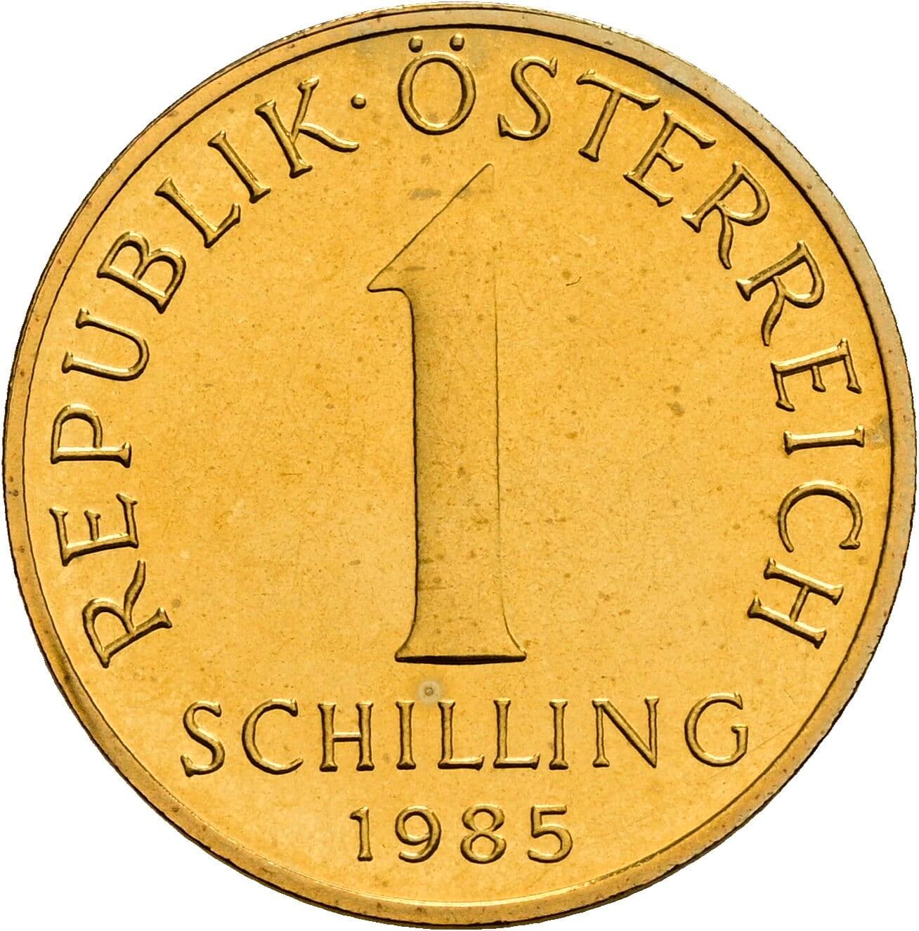 1 Schilling 1985 – Vorderseite