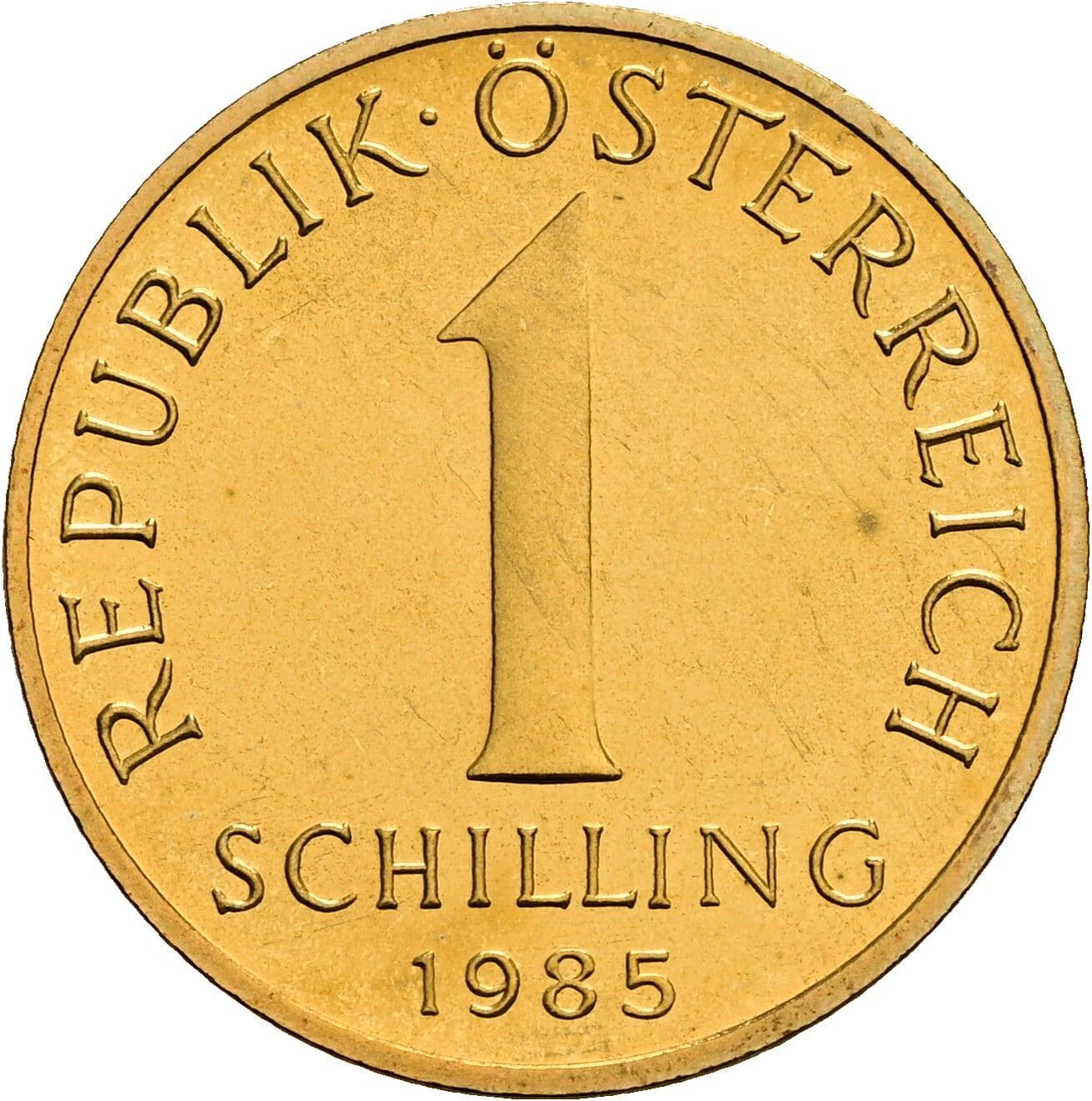 1 Schilling 1985 – Vorderseite