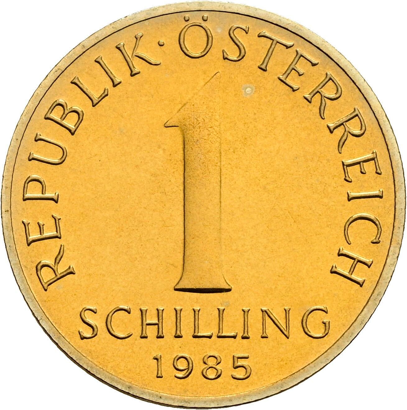 1 Schilling 1985 – Vorderseite