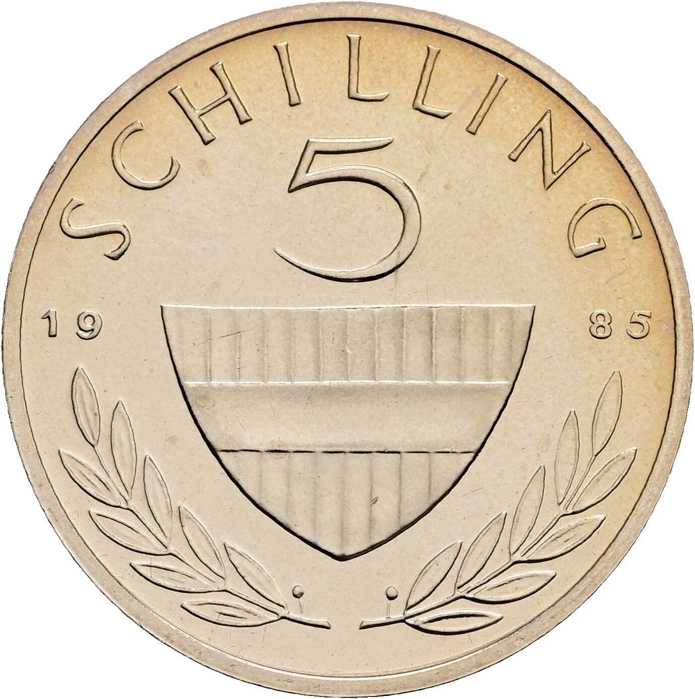 5 Schilling 1985 – Vorderseite