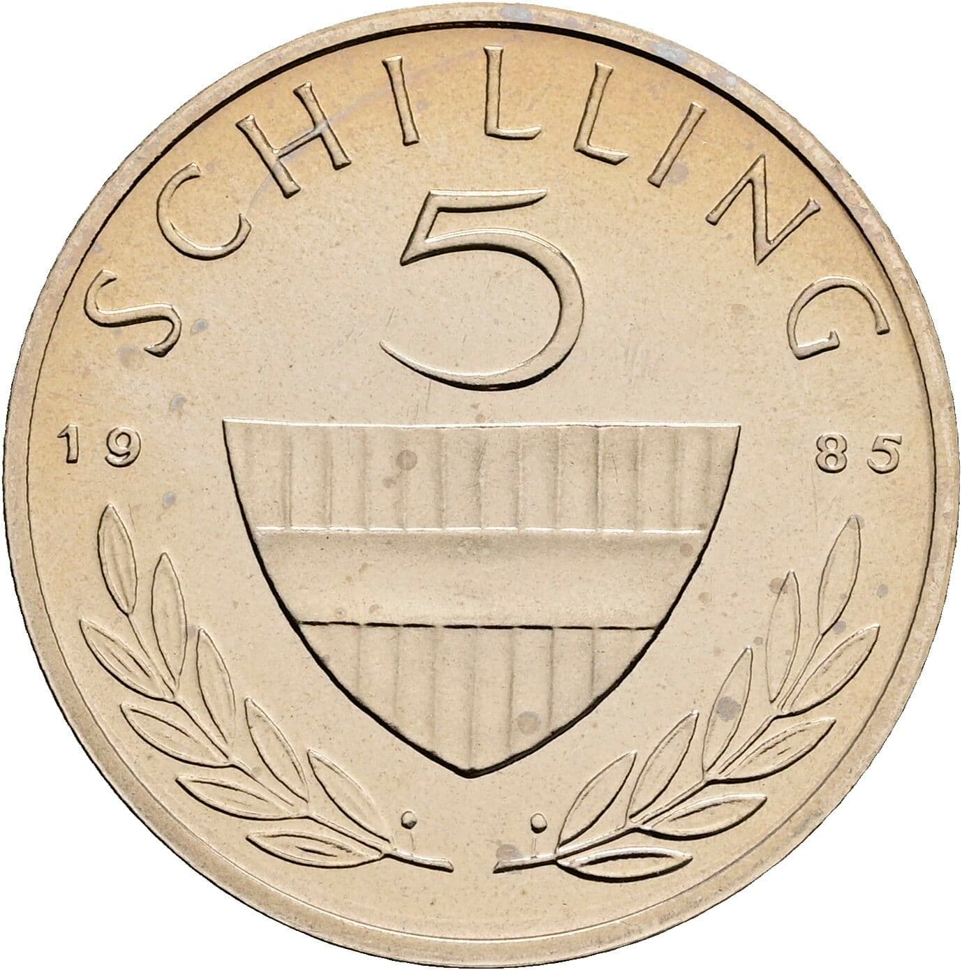 5 Schilling 1985 – Vorderseite