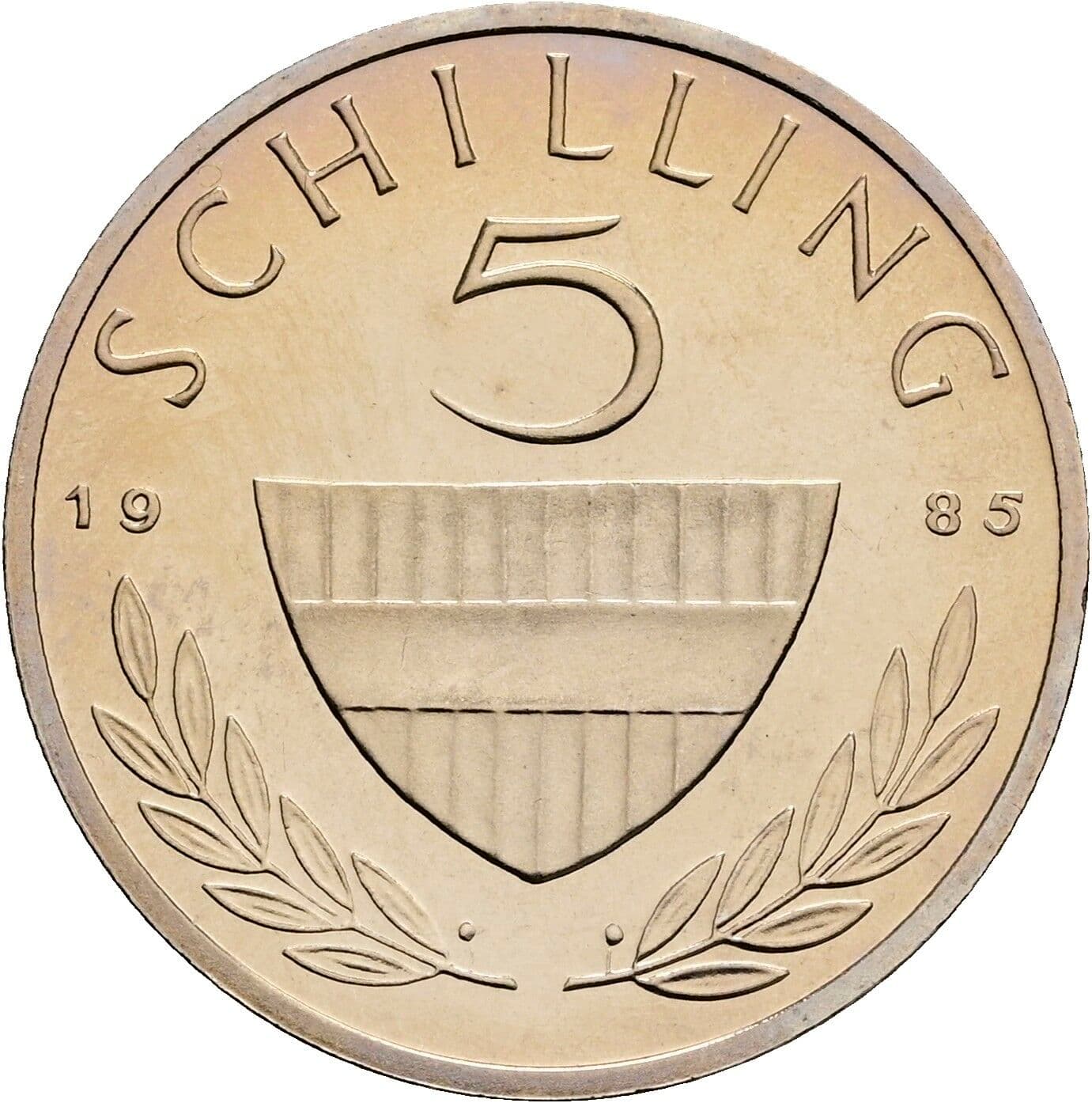 5 Schilling 1985 – Vorderseite