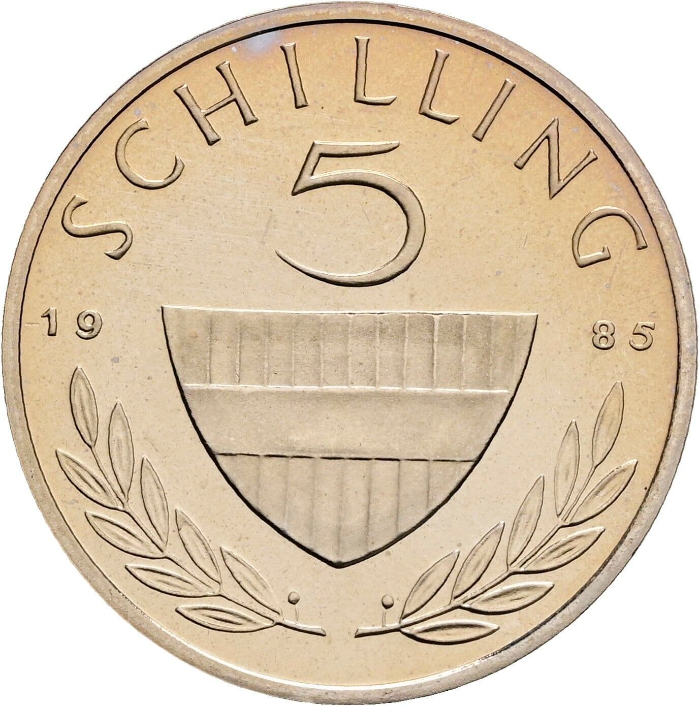 5 Schilling 1985 – Vorderseite