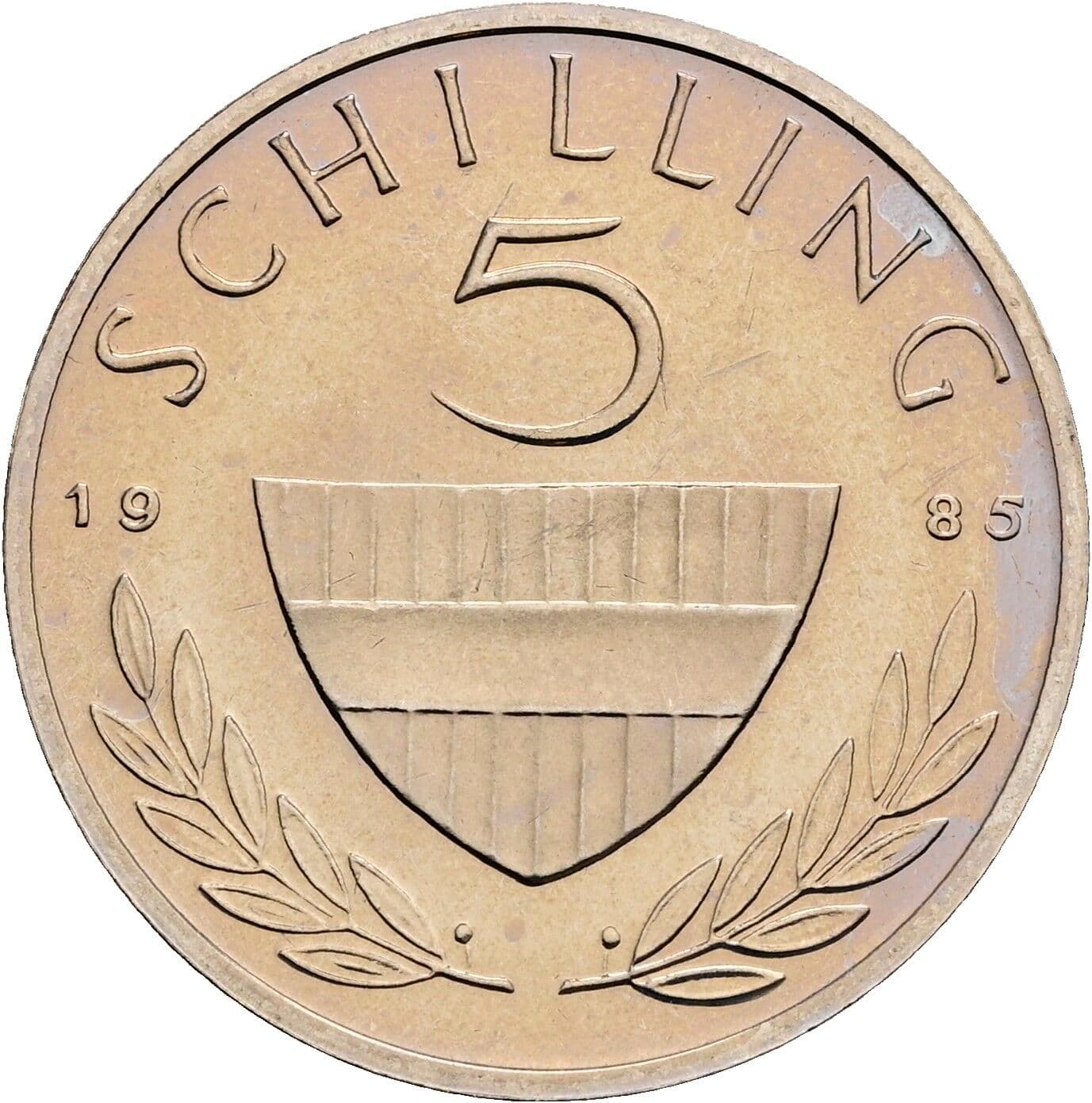 5 Schilling 1985 – Vorderseite