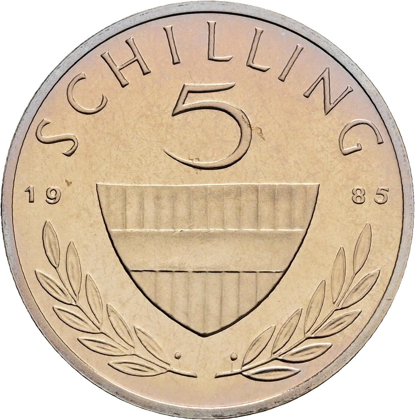 5 Schilling 1985 – Vorderseite
