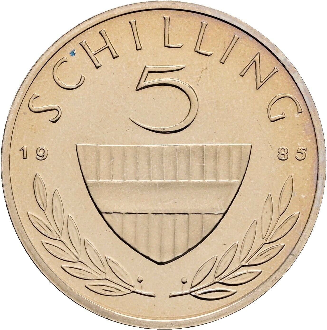 5 Schilling 1985 – Vorderseite