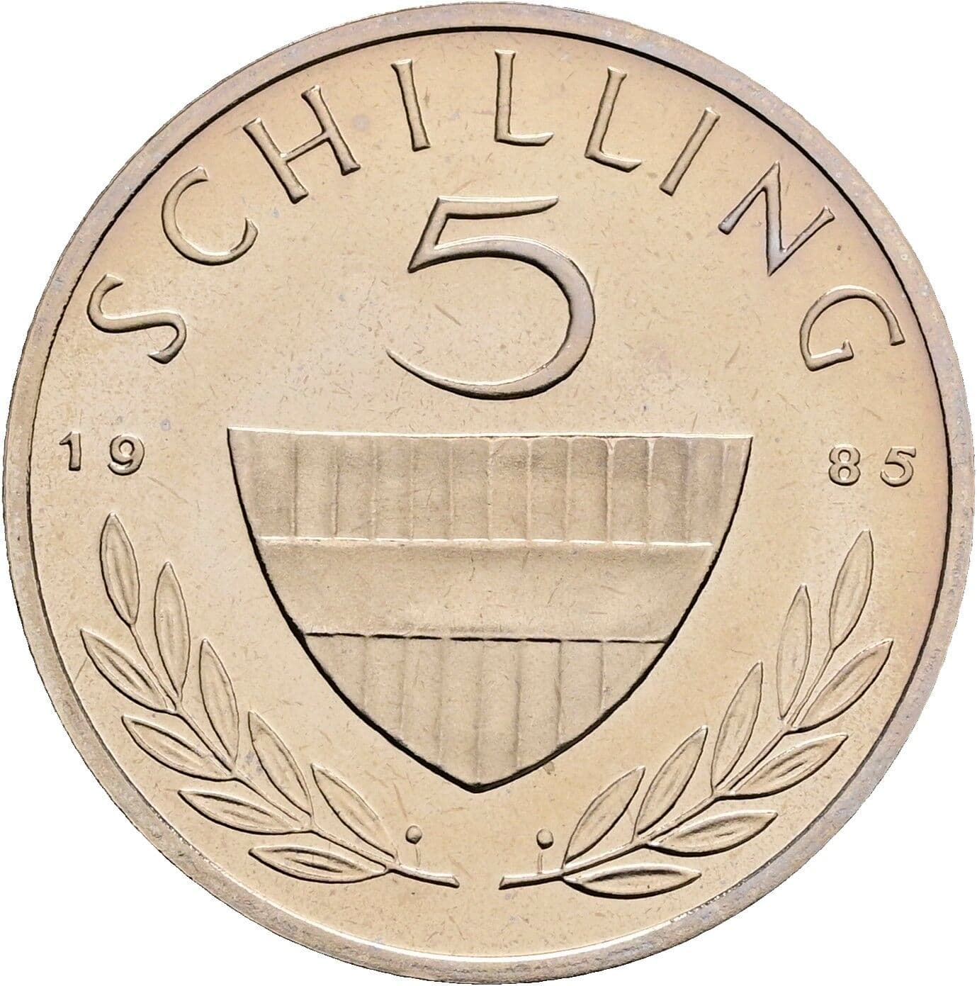 5 Schilling 1985 – Vorderseite