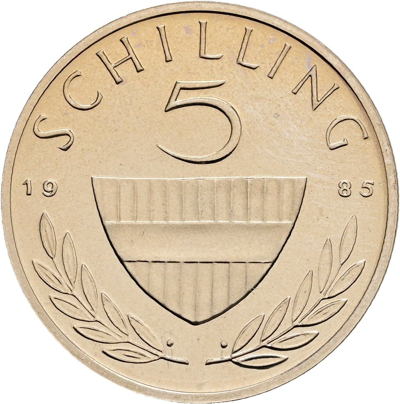 5 Schilling 1985 – Vorderseite