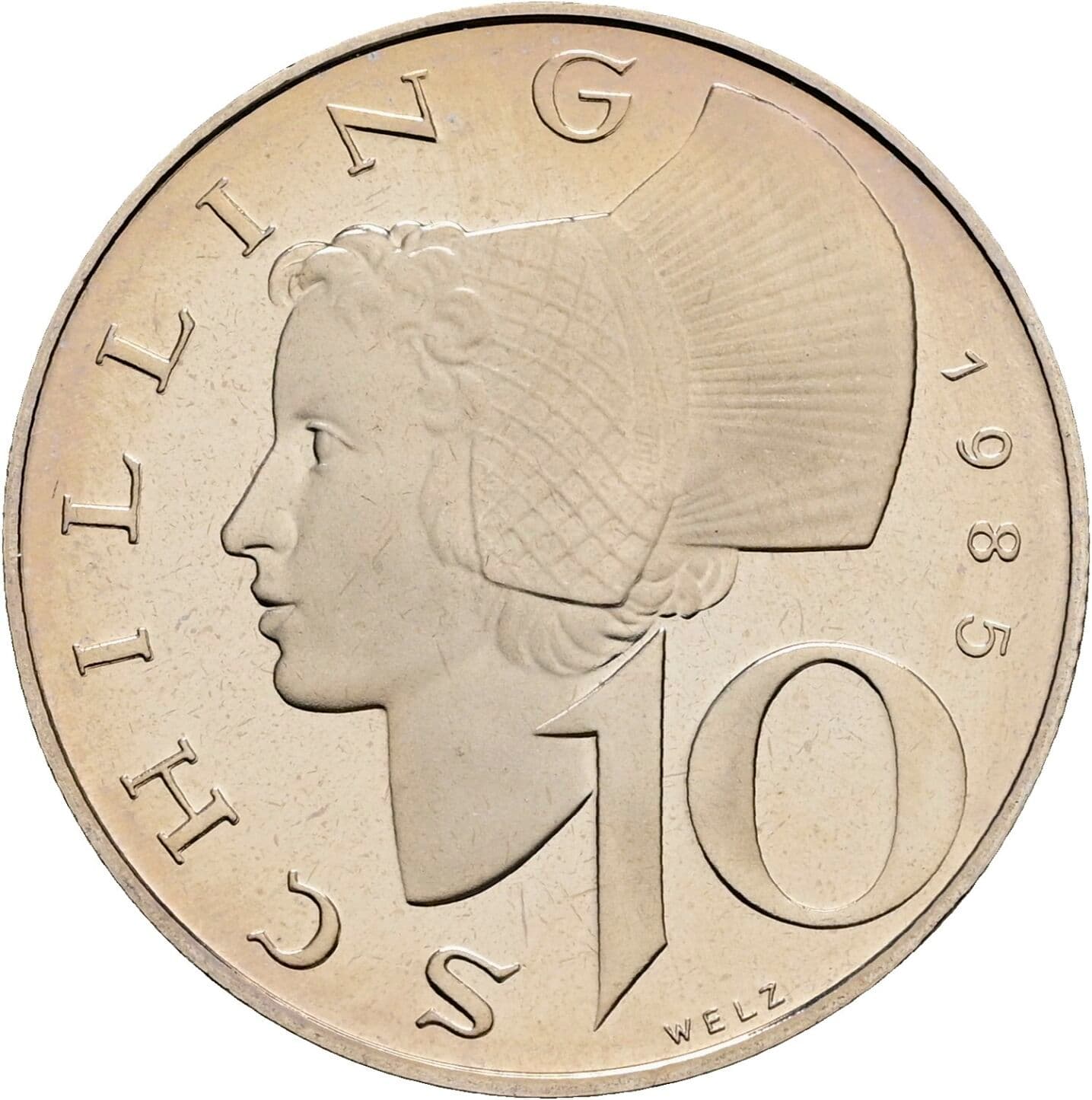 10 Schilling 1985 – Vorderseite