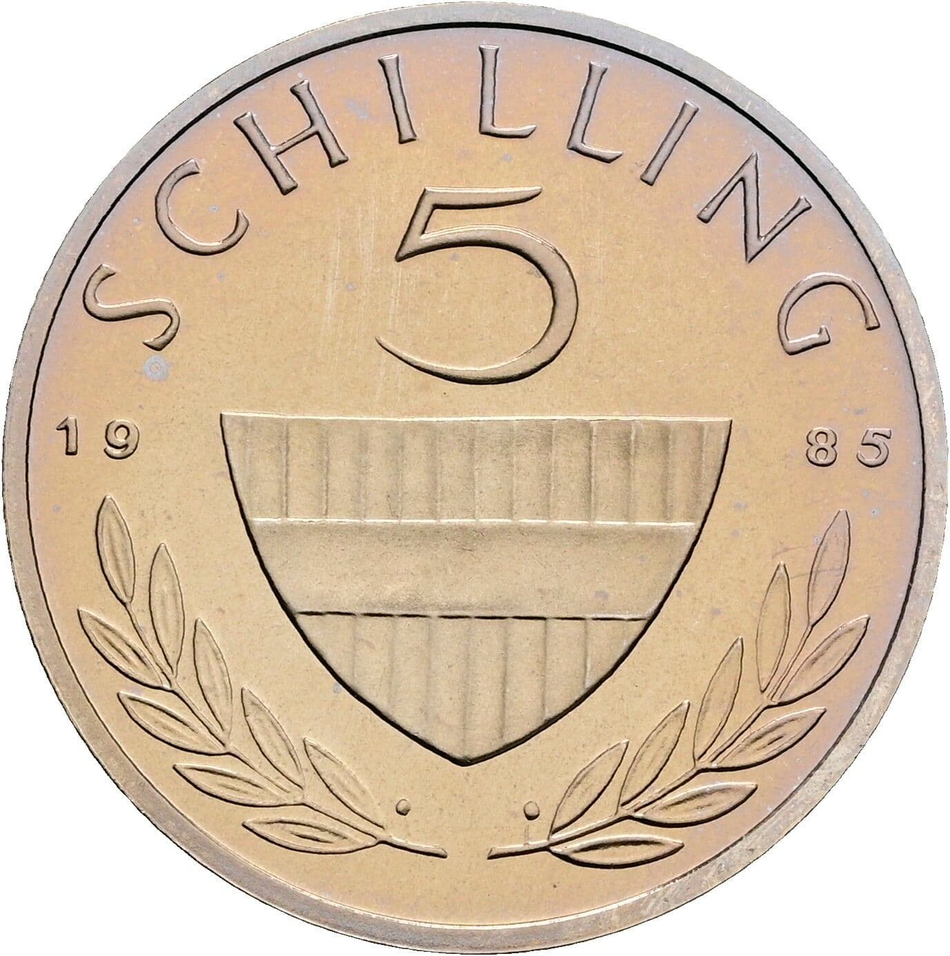 5 Schilling 1985 – Vorderseite