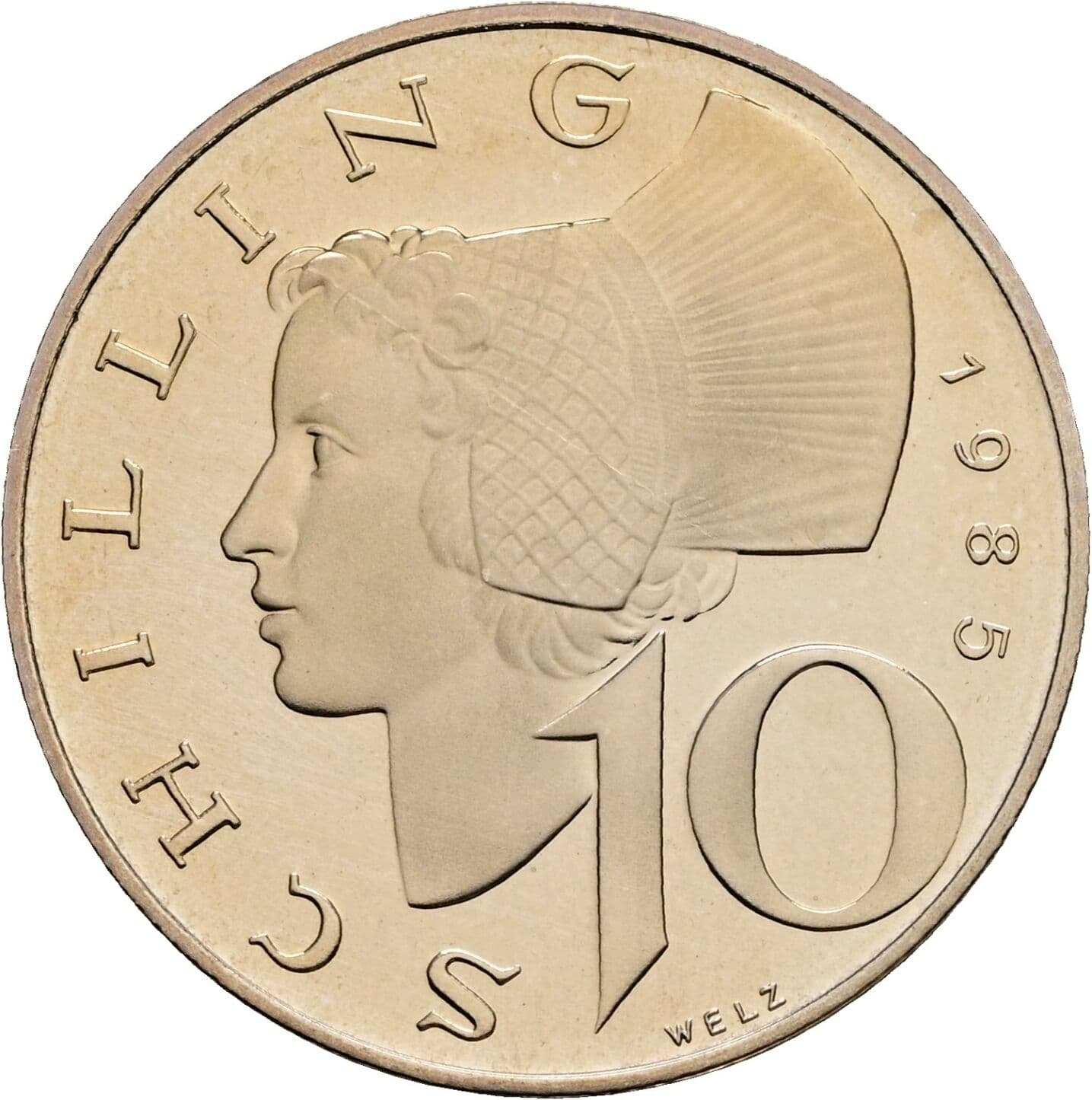 10 Schilling 1985 – Vorderseite
