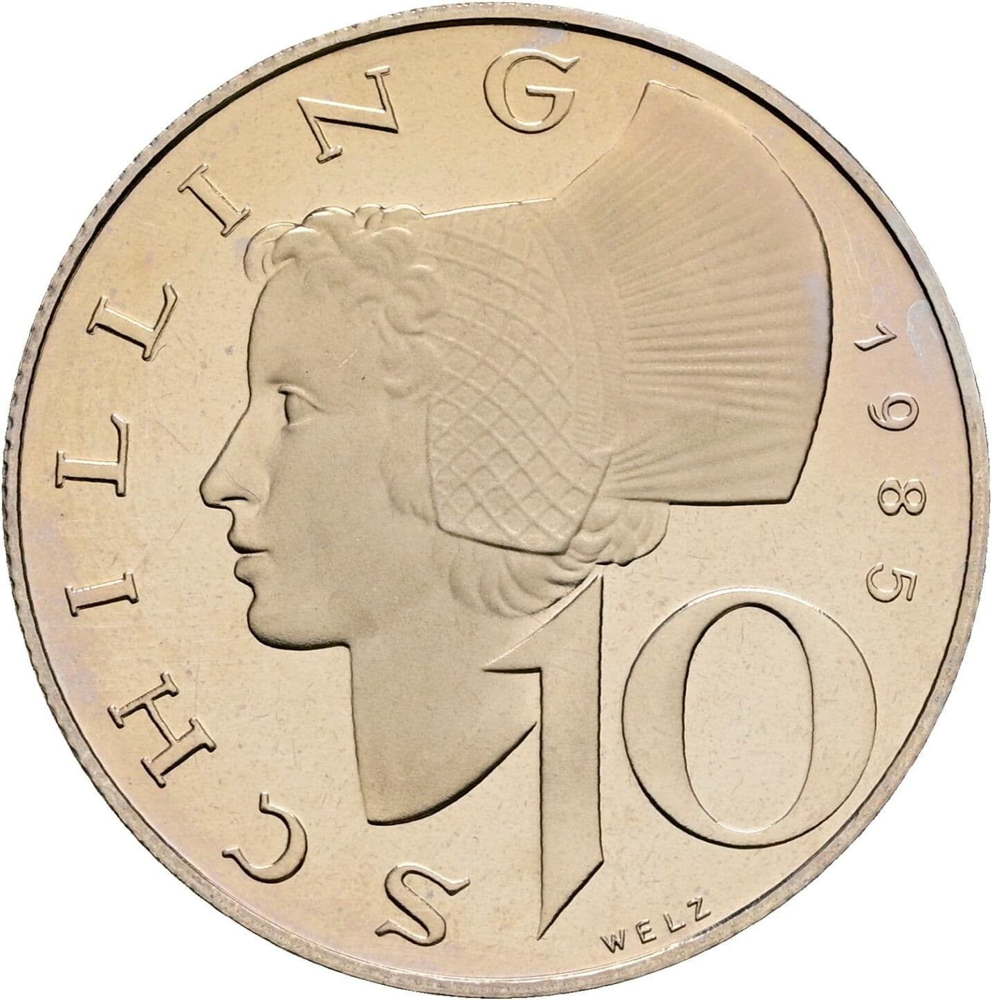 10 Schilling 1985 – Vorderseite