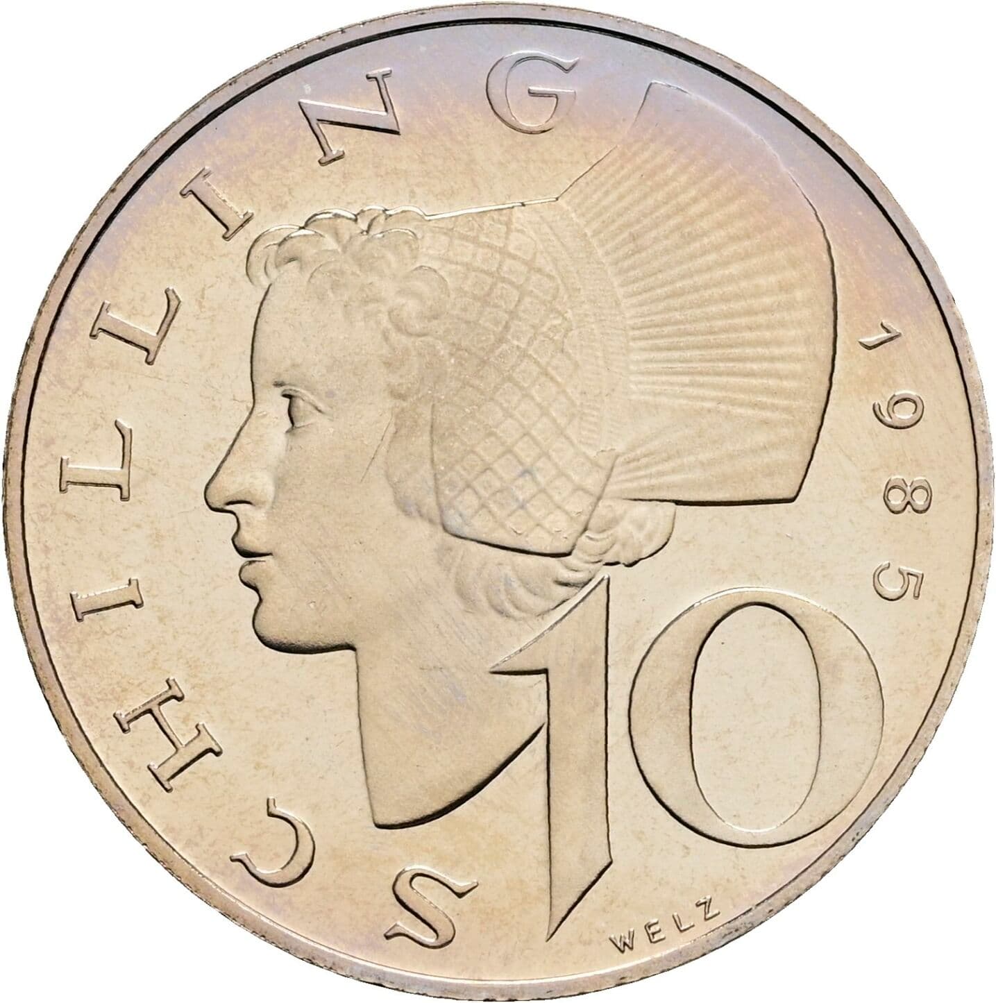 10 Schilling 1985 – Vorderseite
