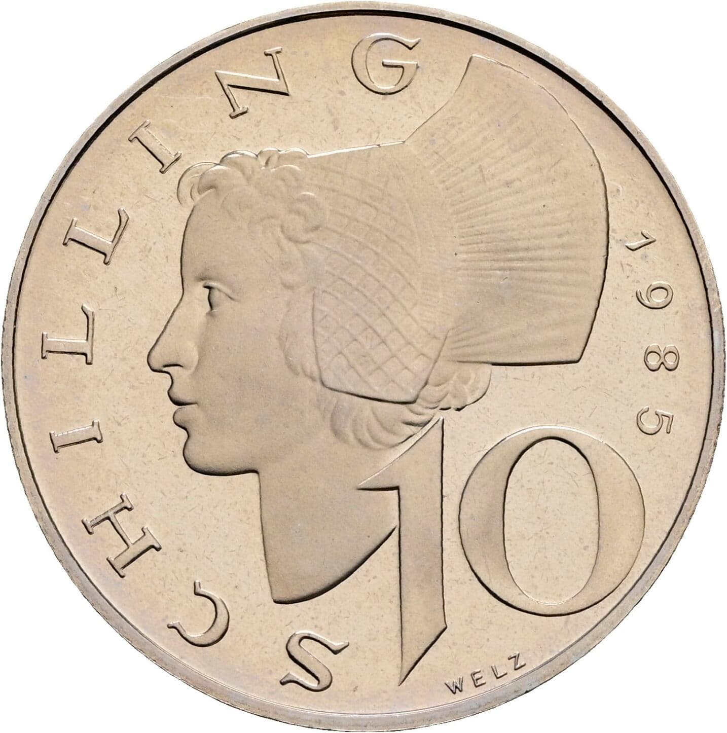10 Schilling 1985 – Vorderseite