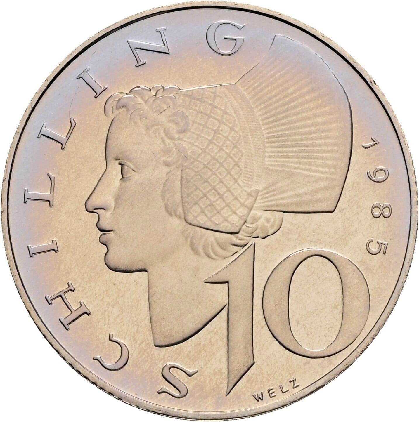 10 Schilling 1985 – Vorderseite