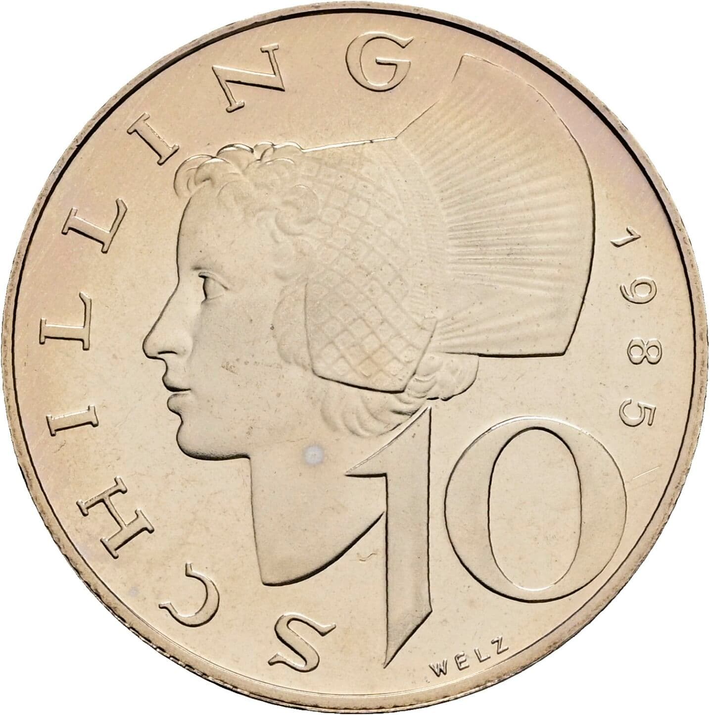 10 Schilling 1985 – Vorderseite