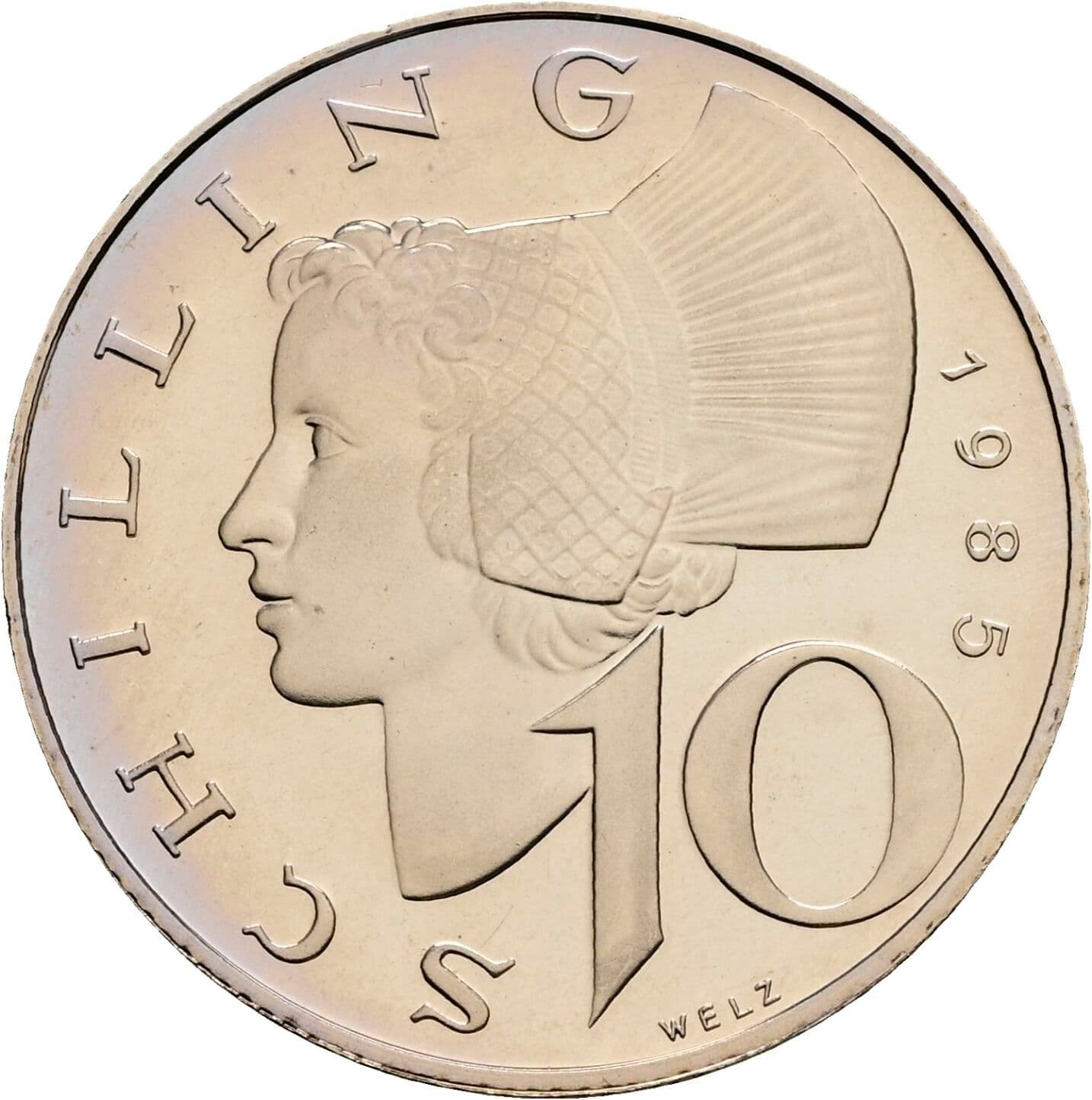 10 Schilling 1985 – Vorderseite