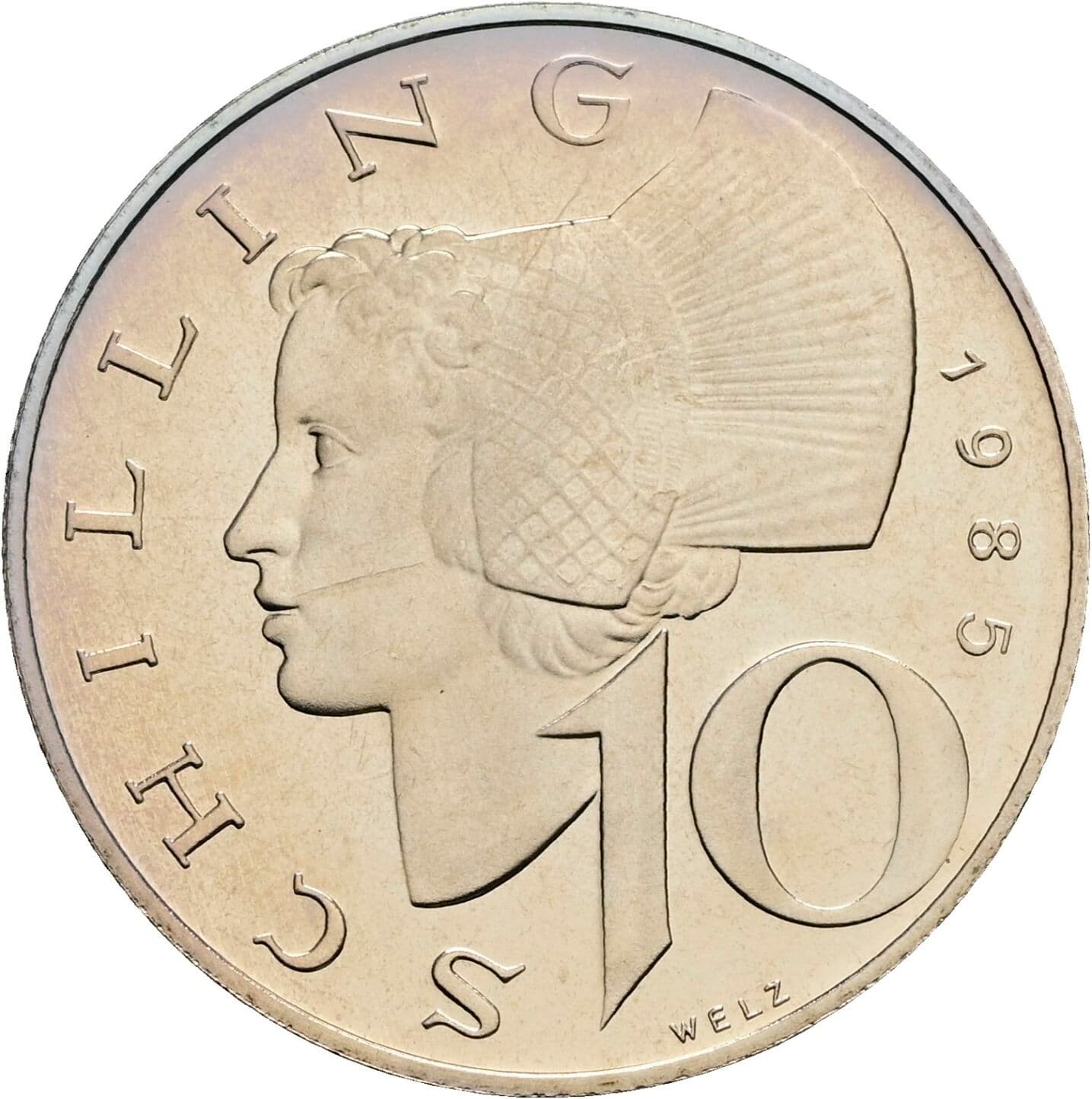 10 Schilling 1985 – Vorderseite