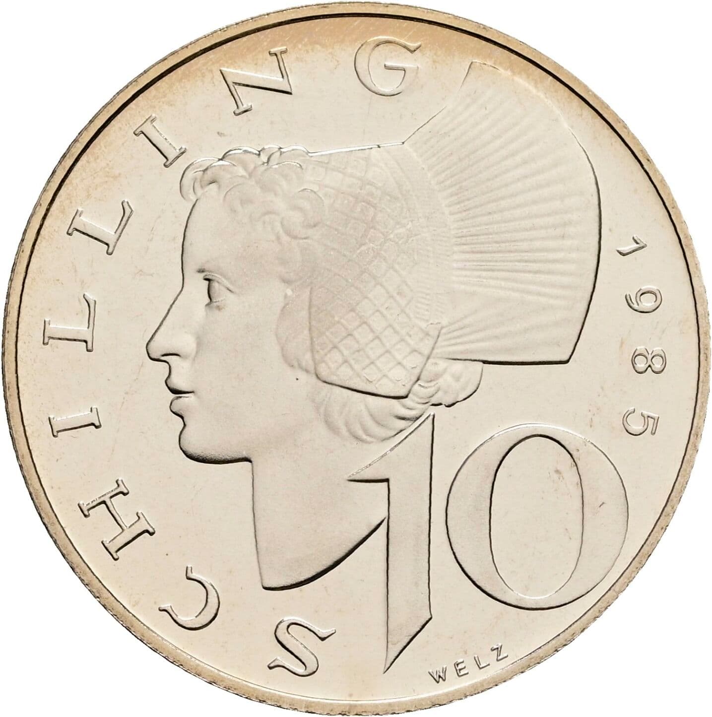 10 Schilling 1985 – Vorderseite