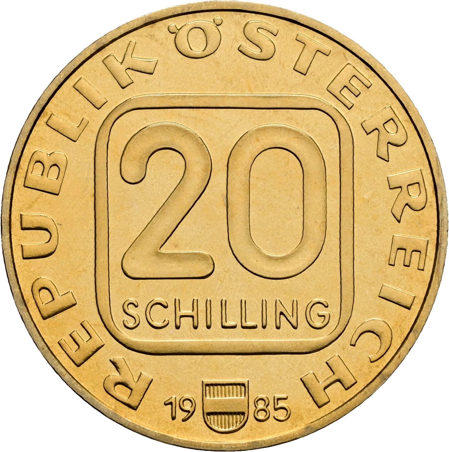 20 Schilling 1985 – Vorderseite