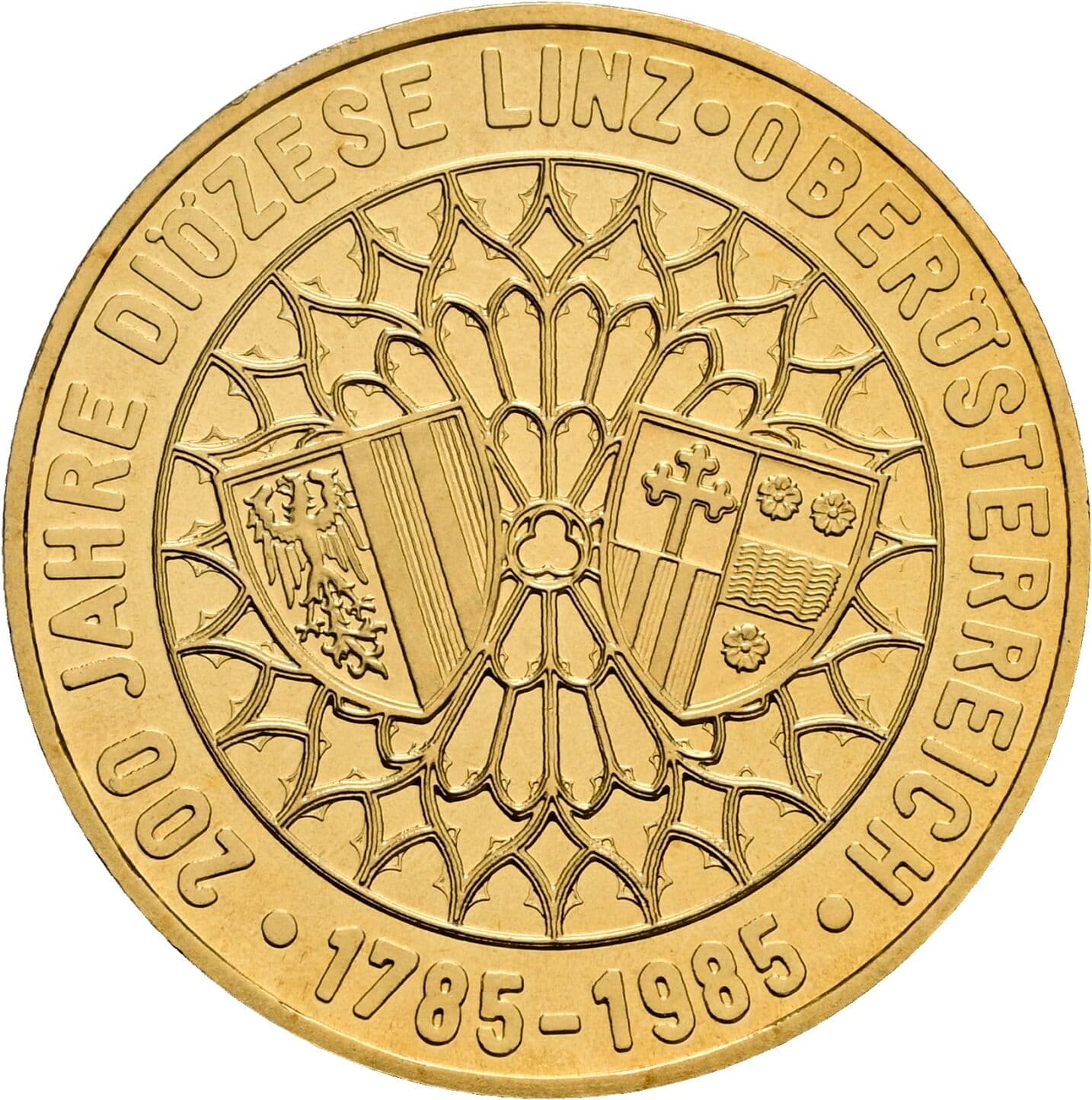 20 Schilling 1985 – Rückseite